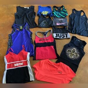 Bundled tank tops. Various colors